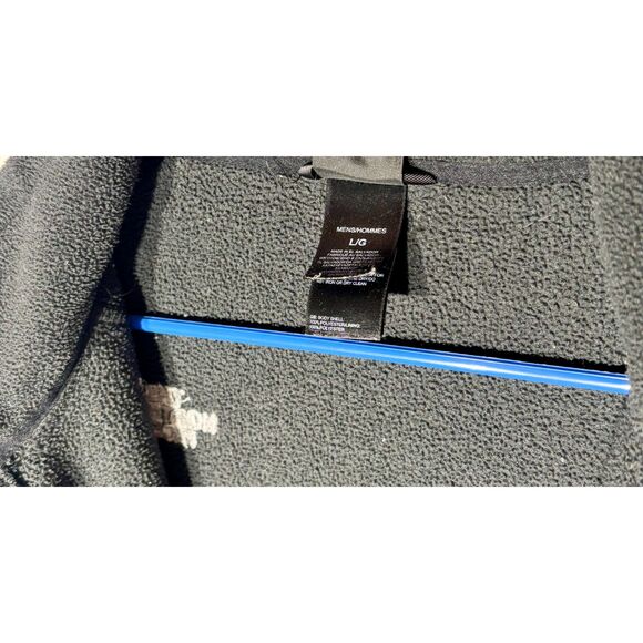 The North Face Men’s Full Zip Fleece Jacket Large Black Softshell Warm - Picture 4 of 5